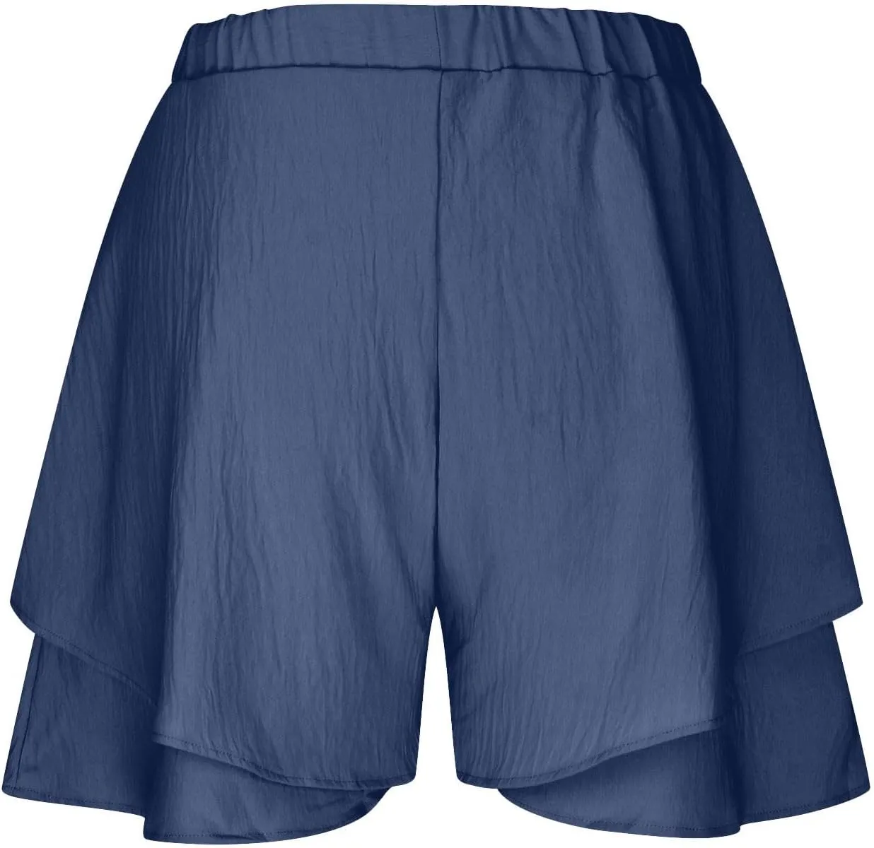 Women High Waist Ruffle Mini Shorts Skirt Flowy Layered Ruffle Hem Flared Short Casual Swing Beach Mini Short Skirt