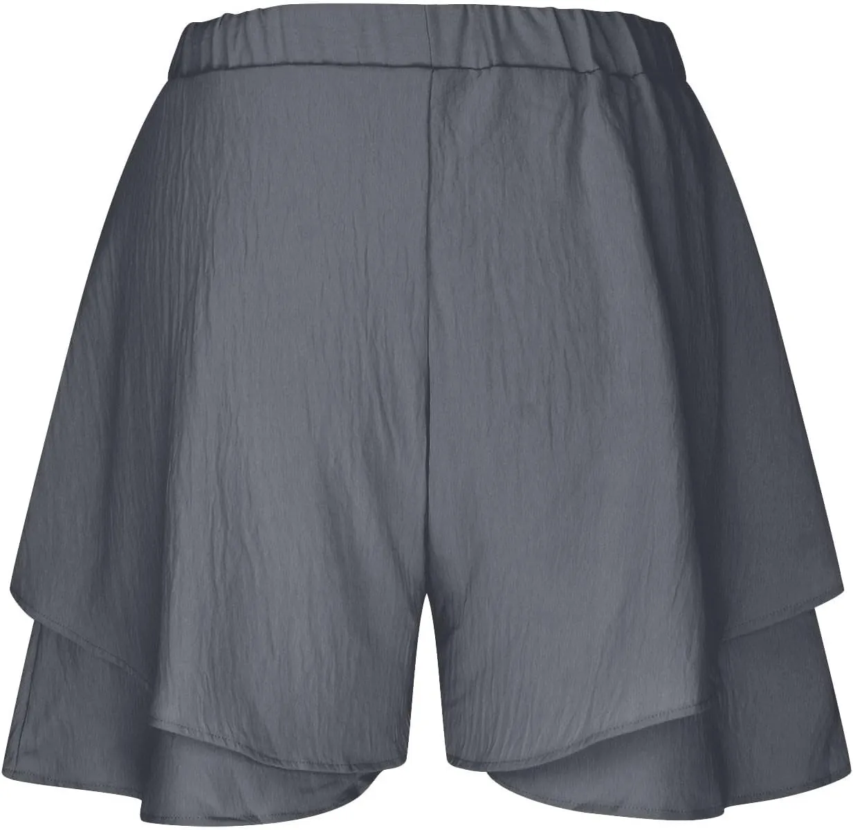 Women High Waist Ruffle Mini Shorts Skirt Flowy Layered Ruffle Hem Flared Short Casual Swing Beach Mini Short Skirt