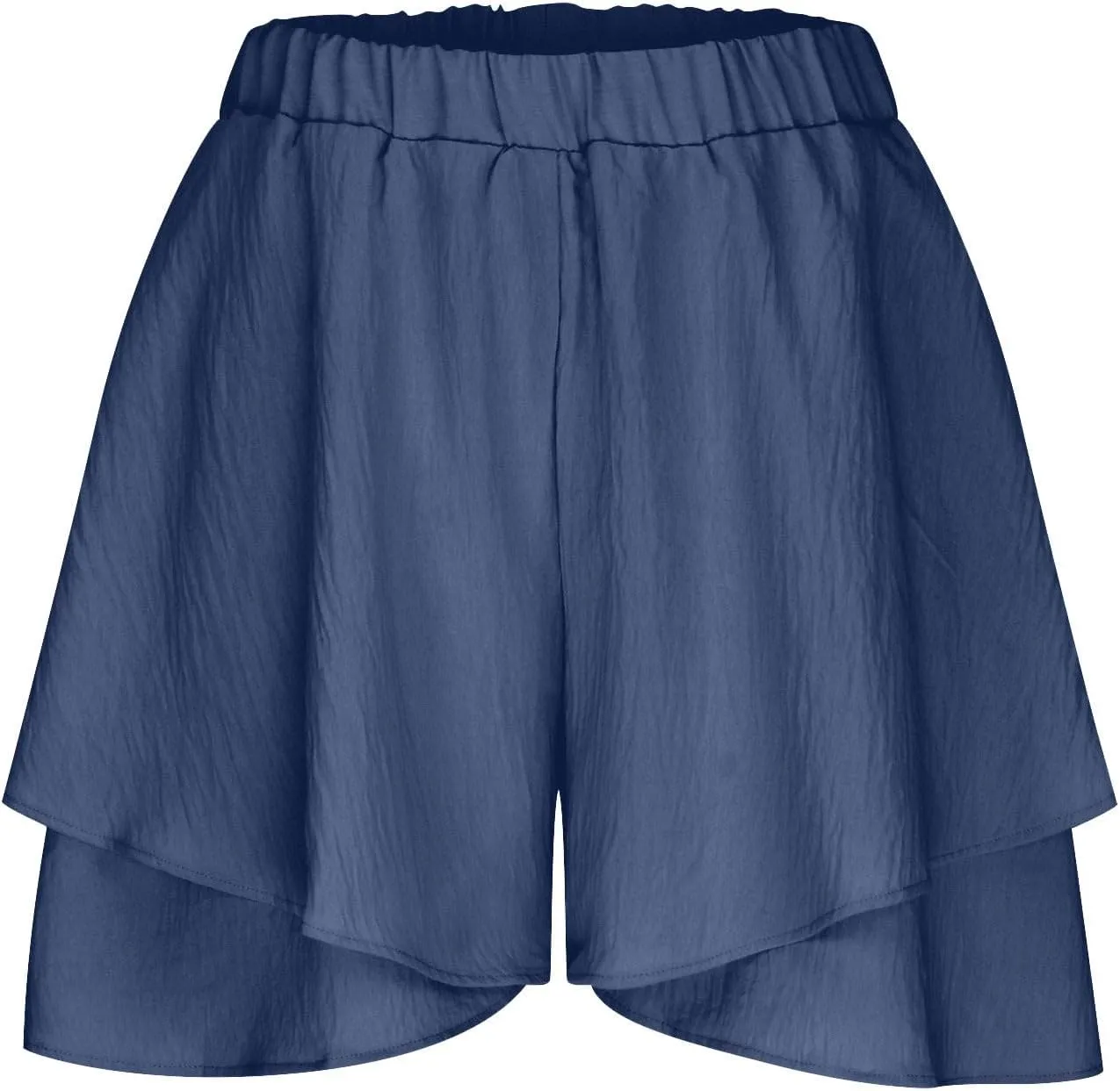 Women High Waist Ruffle Mini Shorts Skirt Flowy Layered Ruffle Hem Flared Short Casual Swing Beach Mini Short Skirt