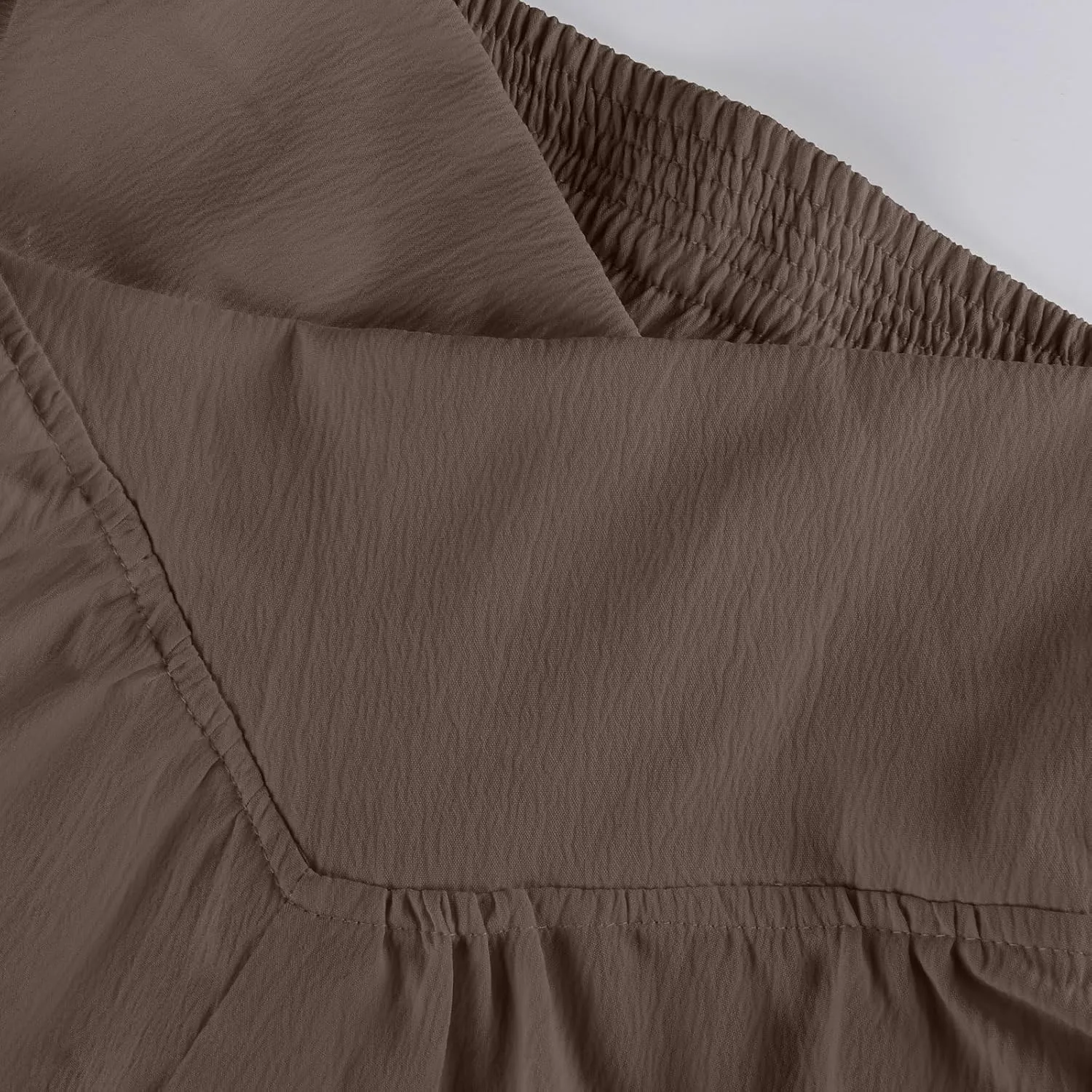 Women Linen Pants Crossover Wide Leg Pants Dressy Palazzo Pants Summer Boho Pants with Pocket Casual Lounge Pant