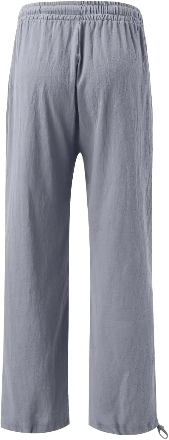 Women's Fall 2024 Pants High Waist Straight Leg Pants Business Casual Button Work Pants Trousers with Pockets