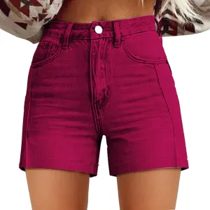Womens High Waisted Wide Leg Denim Shorts 2025 Fashion Summer Hot Short Pants Loose Vintage Stretchy Jeans Shorts