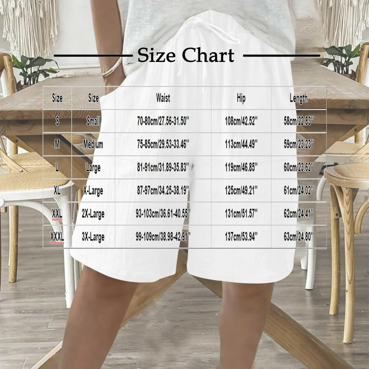 Women's Linen Shorts Elastic Waist Drawstring Bermuda Shorts for Women Knee Length Summer Casual Beach Clothes 2025