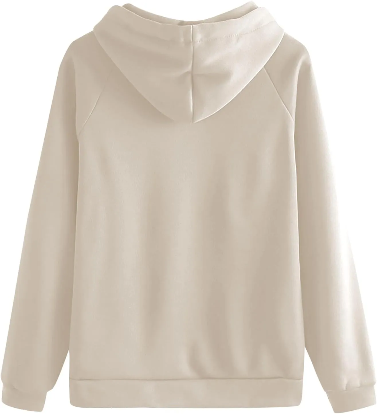 Womens Plain Winter Hoodies Oversized Casual Sweatshirt with Pocket Long Sleeve Hooded Sweater Basic Comfy Pullover