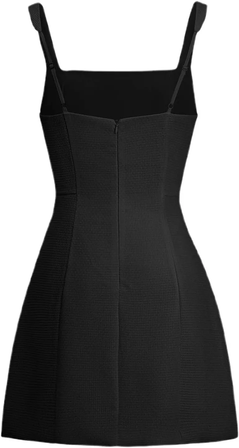 Women's Summer Bubble Mini Dresses 2025 Strapless Ruffle Skirt Flowy A Line Dress Prom Gowns Party Clubwear
