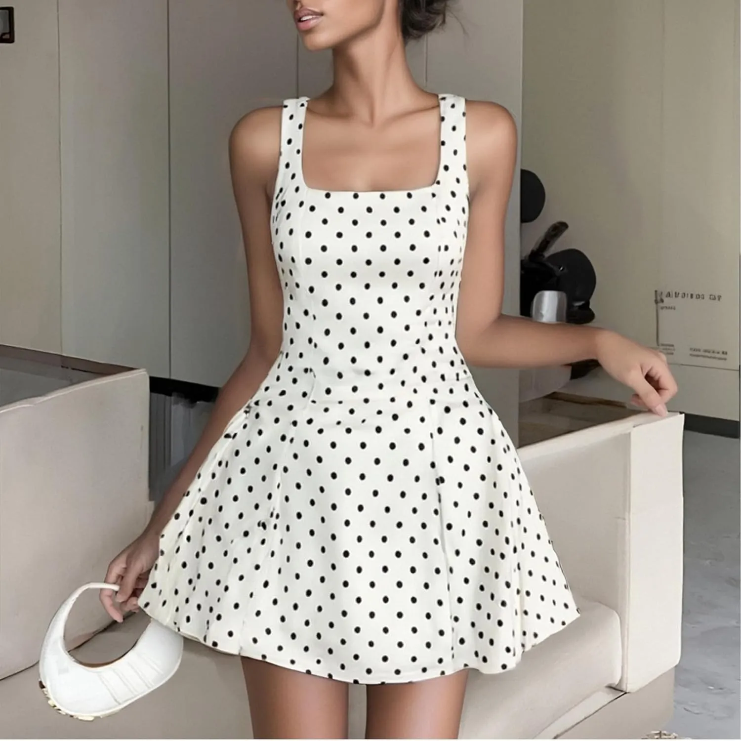 Women's Summer Bubble Mini Dresses 2025 Strapless Ruffle Skirt Flowy A Line Dress Prom Gowns Party Clubwear