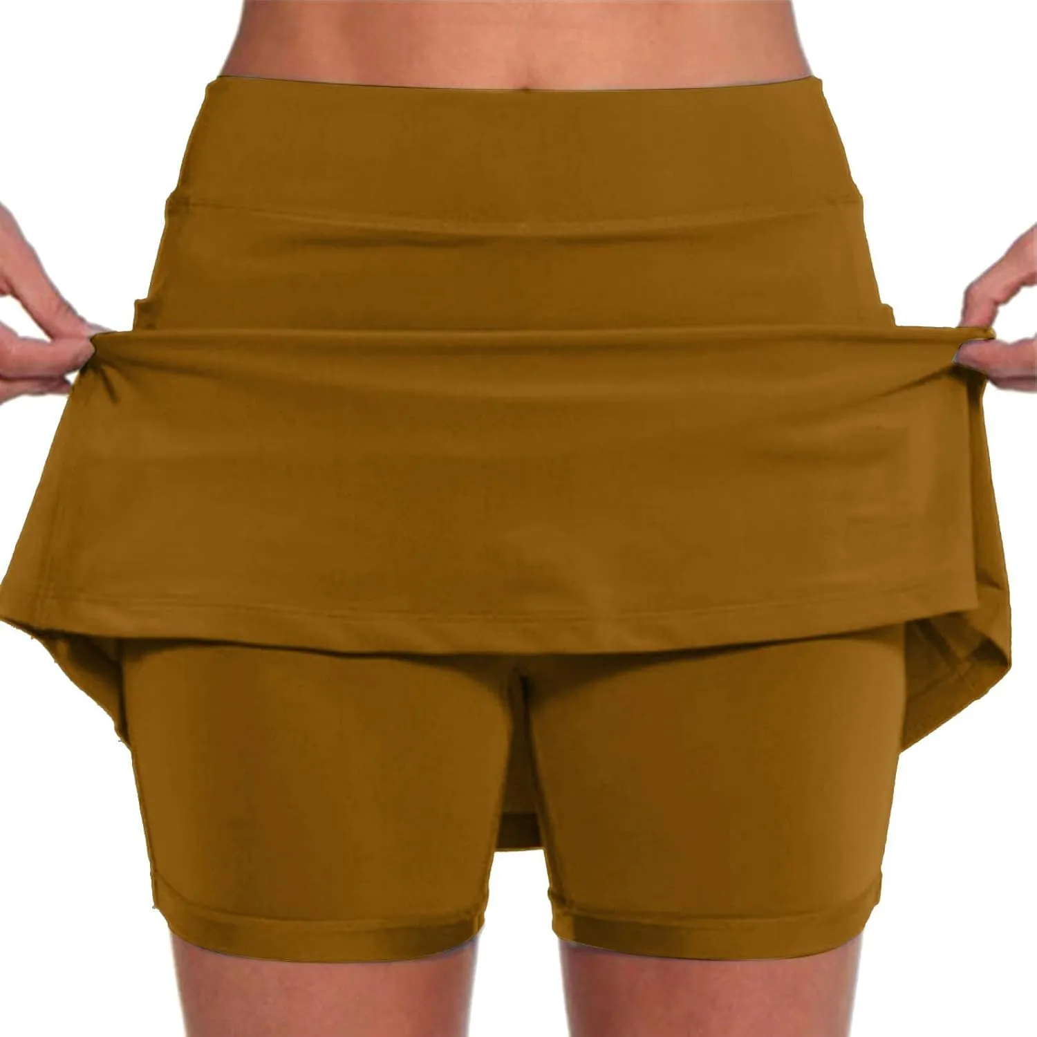 Womens Tennis Skirt with Shorts High Waisted Athletic Golf Shorts Trendy Flowy Workout Golf Skorts Mini Skirts