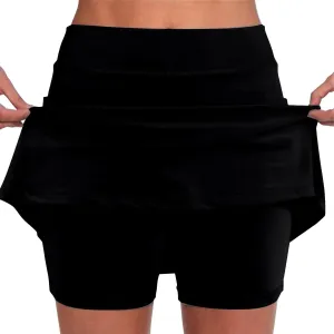 Womens Tennis Skirt with Shorts High Waisted Athletic Golf Shorts Trendy Flowy Workout Golf Skorts Mini Skirts