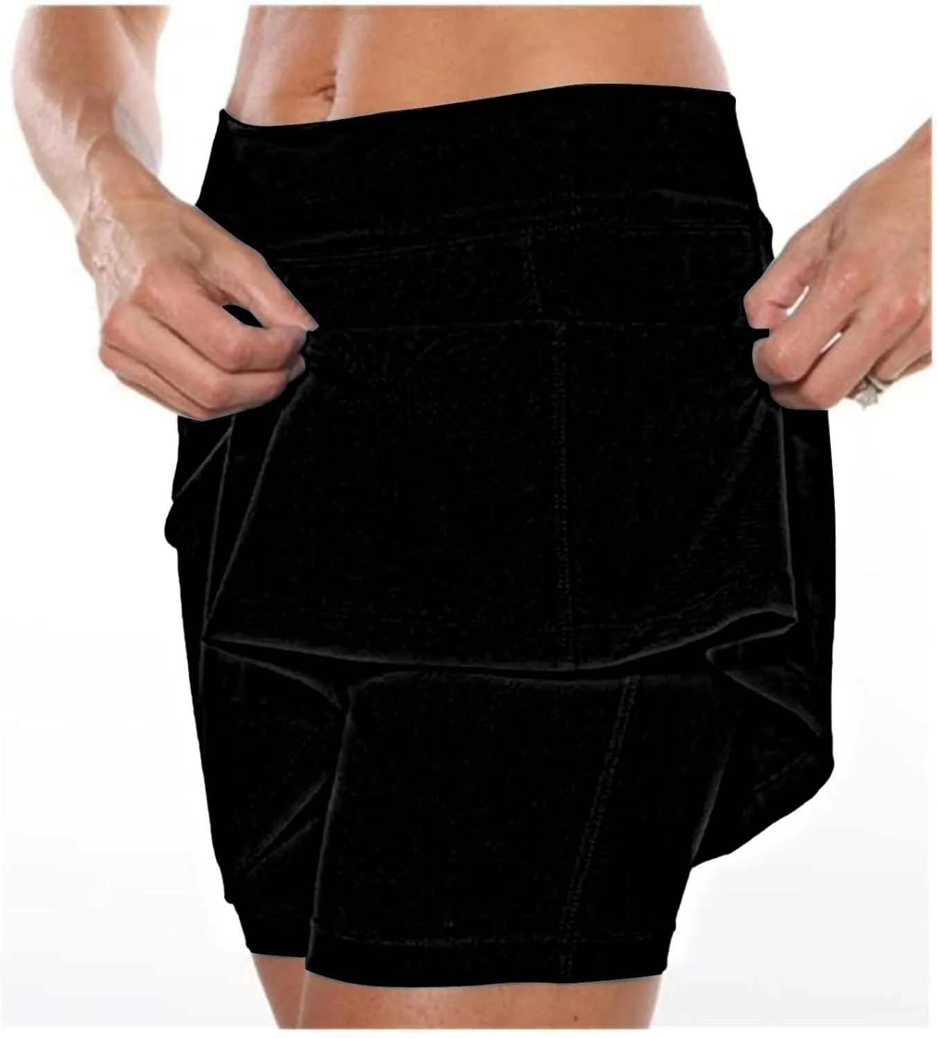Womens Tennis Skirt with Shorts High Waisted Athletic Golf Shorts Trendy Flowy Workout Golf Skorts Mini Skirts