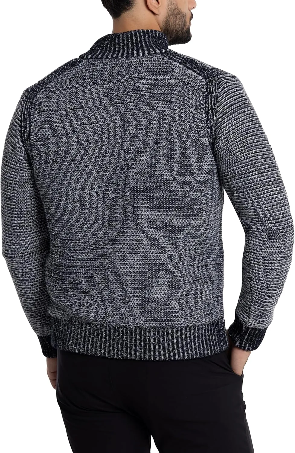 X RAY Mens Zip Up Cardigan Sweater for Men, Full Zip Slim Fit Knit Jacket for Spring (Big and Tall),