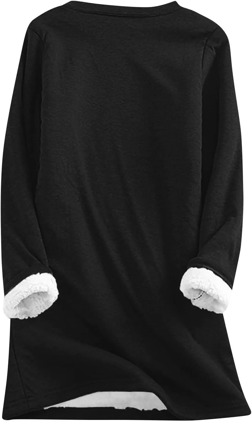 Yes,I'm Still -Me 24:7 Sherpa Lined Sweatshirt Women Faux Parka Warm Outerwear Letter Print Loungewear