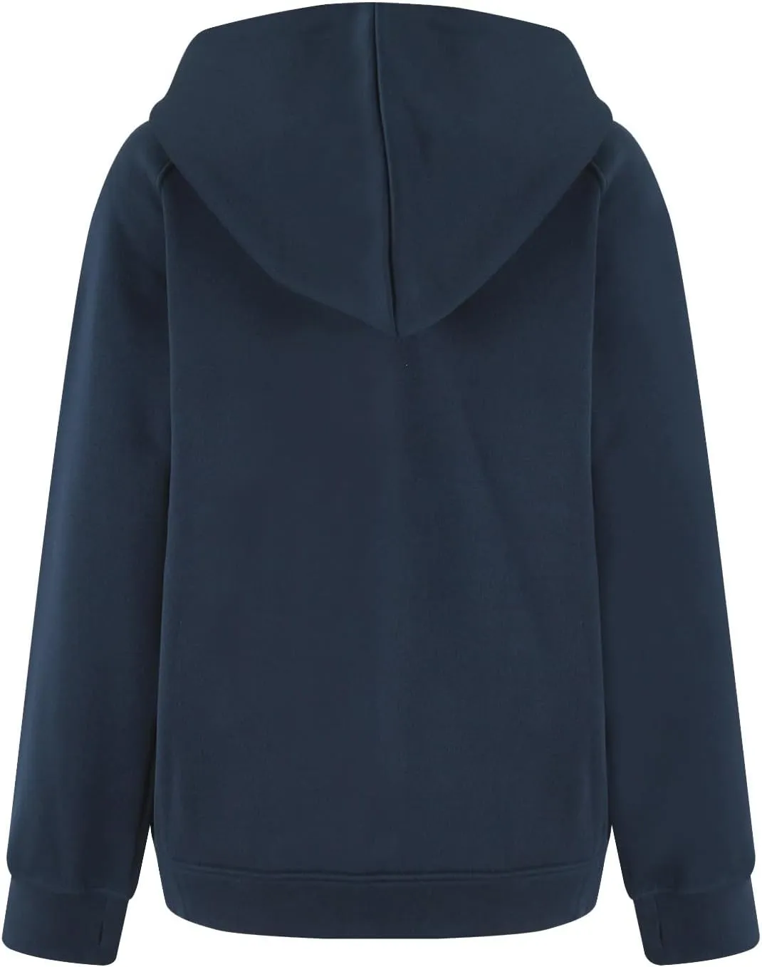 Zip Up Hoodie Women Comfy Warm Fleece Jacket Oversized Sweatshirt Thumb Hole Workout Winter Jackets Coat with Pocket