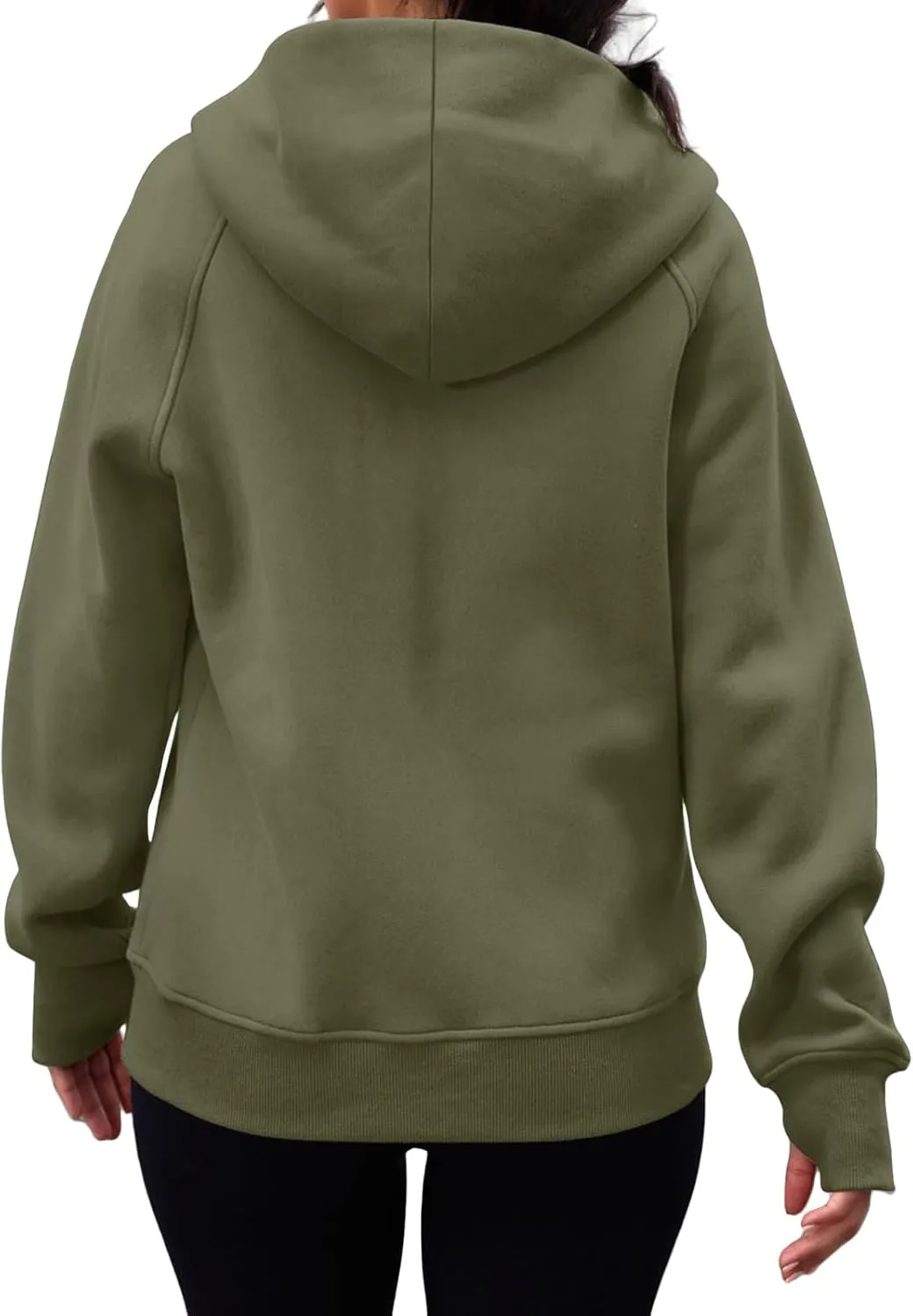 Zip Up Hoodies for Women Lightweigh Oversized Fleece Hoodie Jacket Long Sleeve Hooded Sweatshirt Fall Winter Clothes